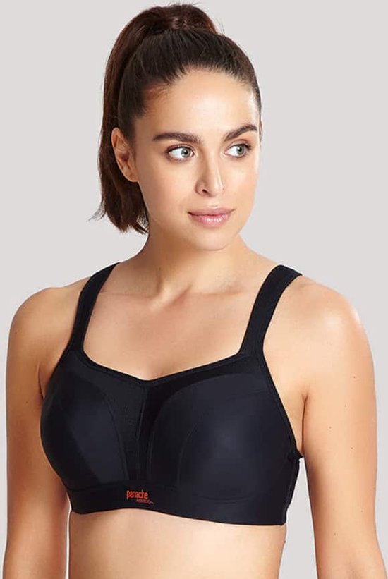 Panache Sport Bh Wired moulded Sports Bra Black 75D Bol panache-sport-bh-wired-moulded-sports-bra-black-75d-bol