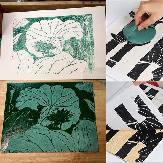 Kits de peinture de dessin de dessin de tampon d'encre sans encre