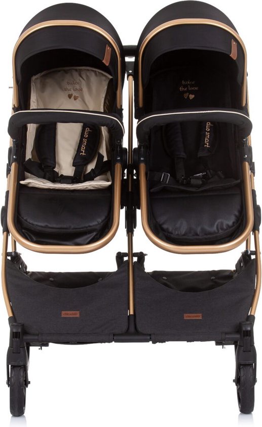 Duo Kinderwagen Chipolino Duo Smart zwart, incl. luiertas