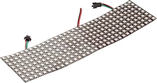 Foto: Azdelivery ws2812b matrix led module rgb aanpasbaar individueel adresseerbaar ws2811 ws2812 ic led pixelpaneel met een matrix screen board met rgb ondersteuning