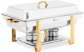 Royal Catering Chafing Dish - GN 1/1 - Gouden accenten - 9 L - 2 Brandstofcellen - Royal Catering
