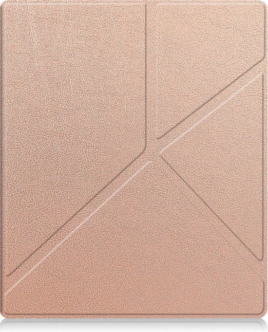 Hoes Geschikt voor Kobo Elipsa 2E Hoesje Bookcase Cover Hoes Trifold - Hoesje Geschikt voor Kobo Elipsa 2E Hoes Cover Case - Rosé Goud van Merkloos — afbeelding 4