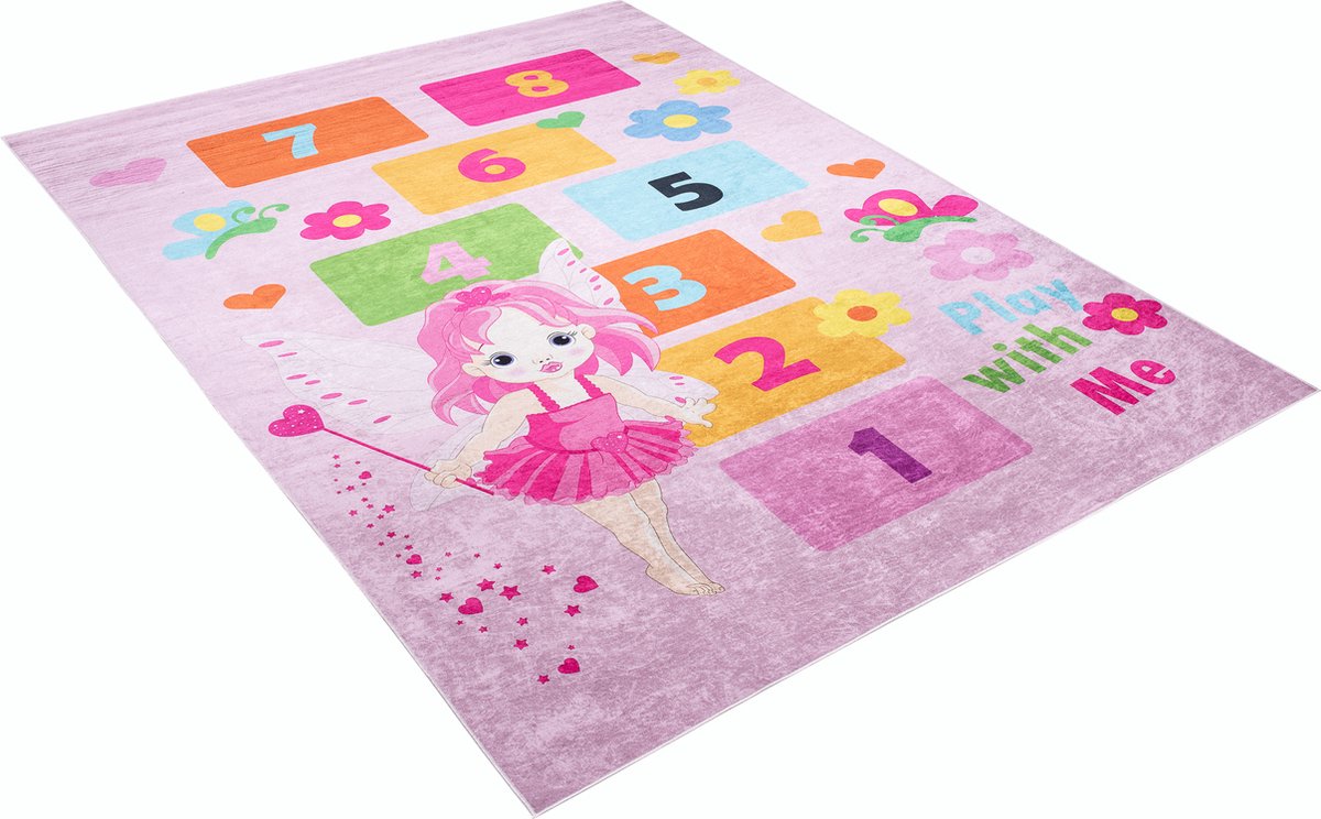 Tapiso Tapis de sol Emma Tapis pour enfants Fille Chambre d'enfant