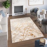 Tapiso Golden Carpet Tapis beige à poils courts - 80x150