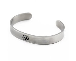 Marama - armband Ohm - bangle - verzilverd RVS - herenarmband - damesarmband - vegan