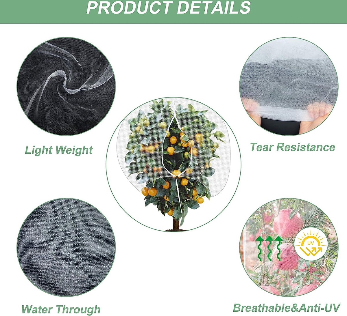 Insectenwerend net, Groentenet Plantennet,Insectennet