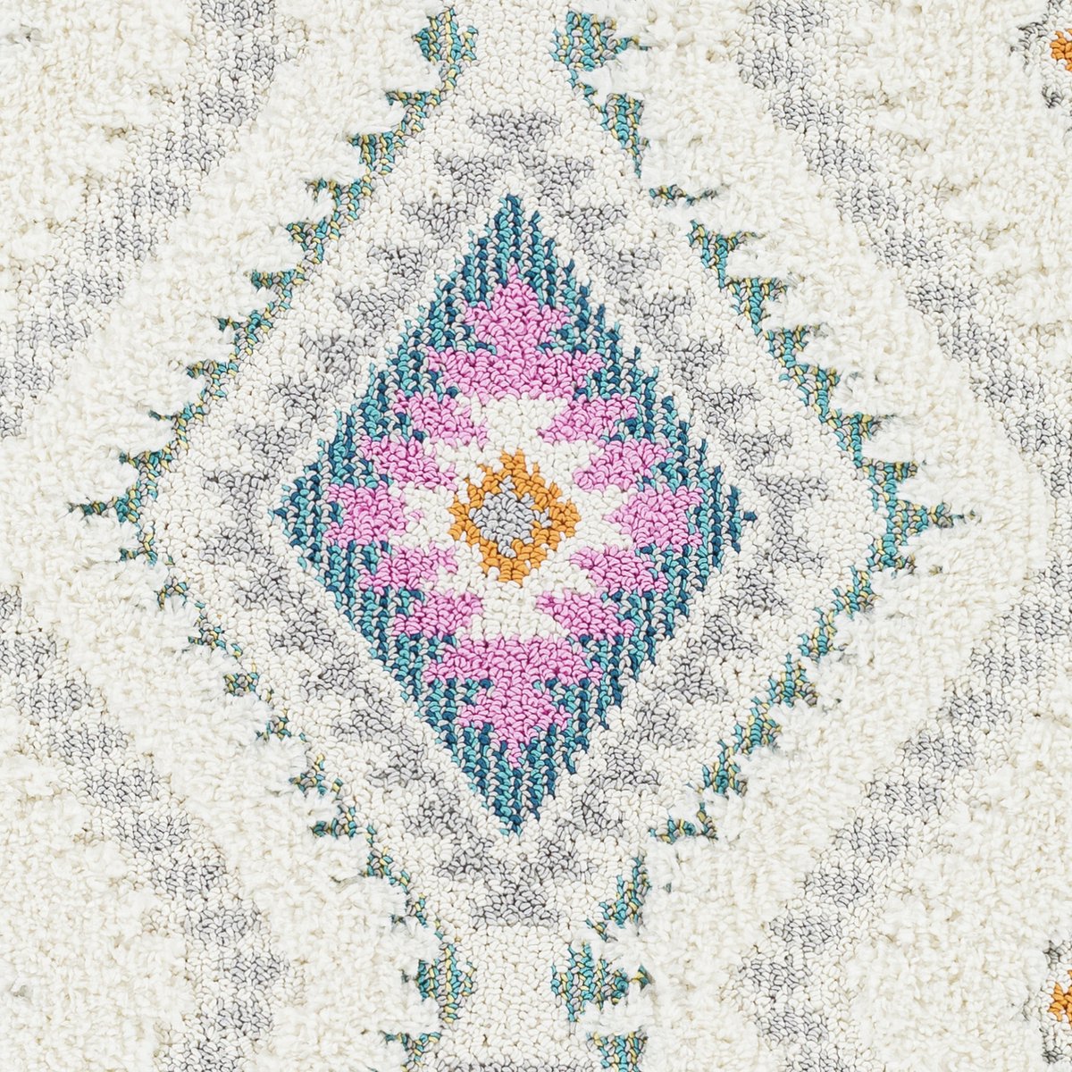 Tapis De Salon Surya PUKYU - Bohème, Poils Longs Shaggy, 160x213cm, 100% Polypropylène