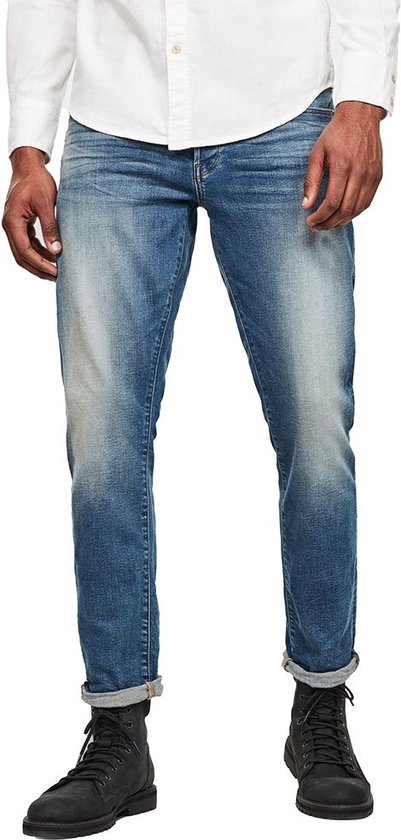G-STAR 3301 Regular Tapered Jeans - Heren - Vintage Azure - W34 X L34