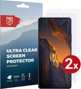 Rosso Screen Protector Ultra Clear Duo Pack Geschikt voor Xiaomi Poco F5 | TPU Folie | Case Friendly | 2 Stuks