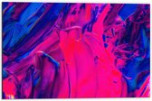 Dibond - Blauw met Roze Gemixte Tinten - 60x40 cm Foto op Aluminium (Met Ophangsysteem)