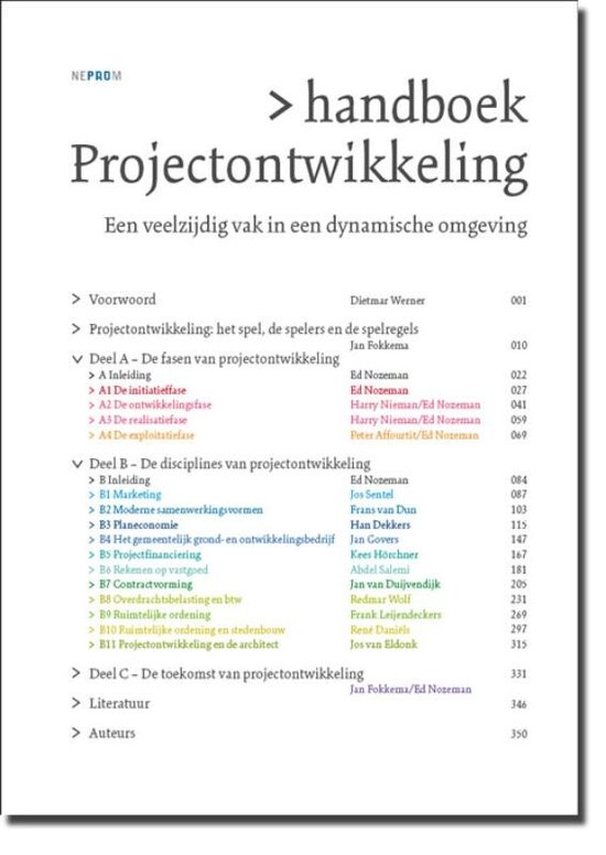 Handboek Projectontwikkeling - cover