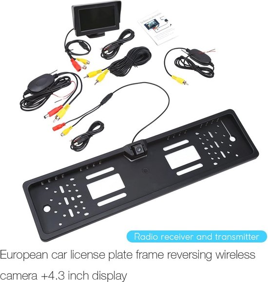 GOFORJUMP Draadloze achteruitrijcamera, led, waterdicht, HD GOFORJUMP Draadloze achteruitrijcamera, led, waterdicht, HD