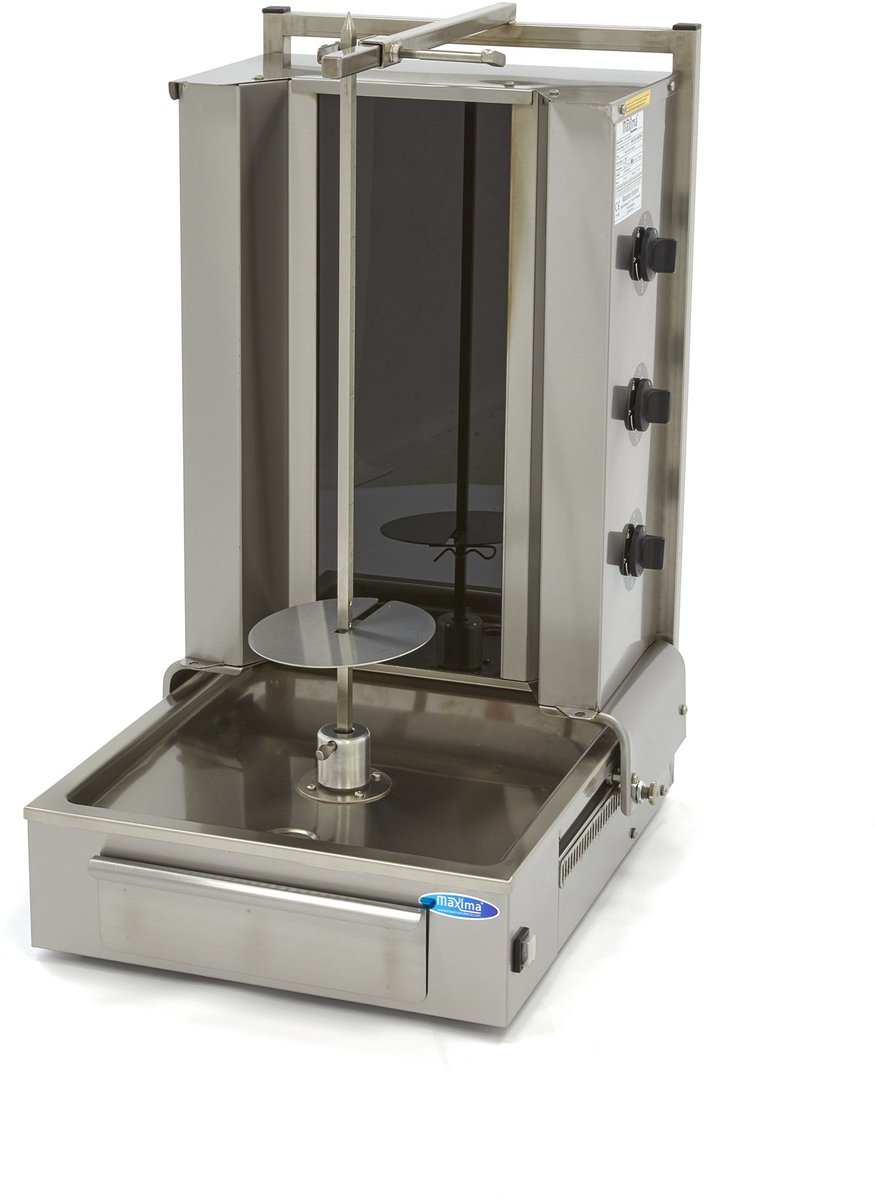 Shoarma Grill - 3 Branders - 40 Kg Vlees - Elektrisch