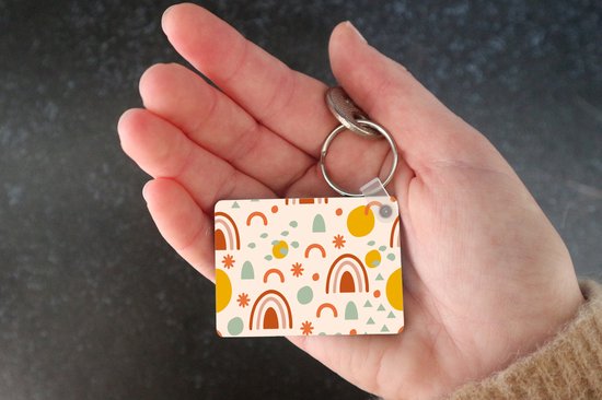 Porte-clés - Météo - Motif - Pastel - Cadeaux - Plastique