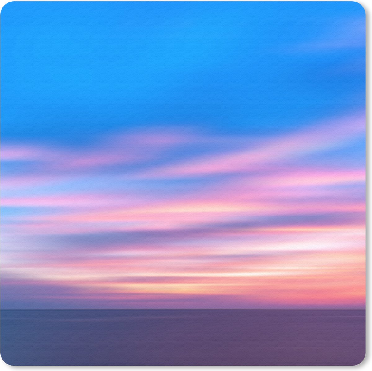 Muismat 20x20 cm - Mousepad Lucht - Kleuren - Pastel - Muismatten