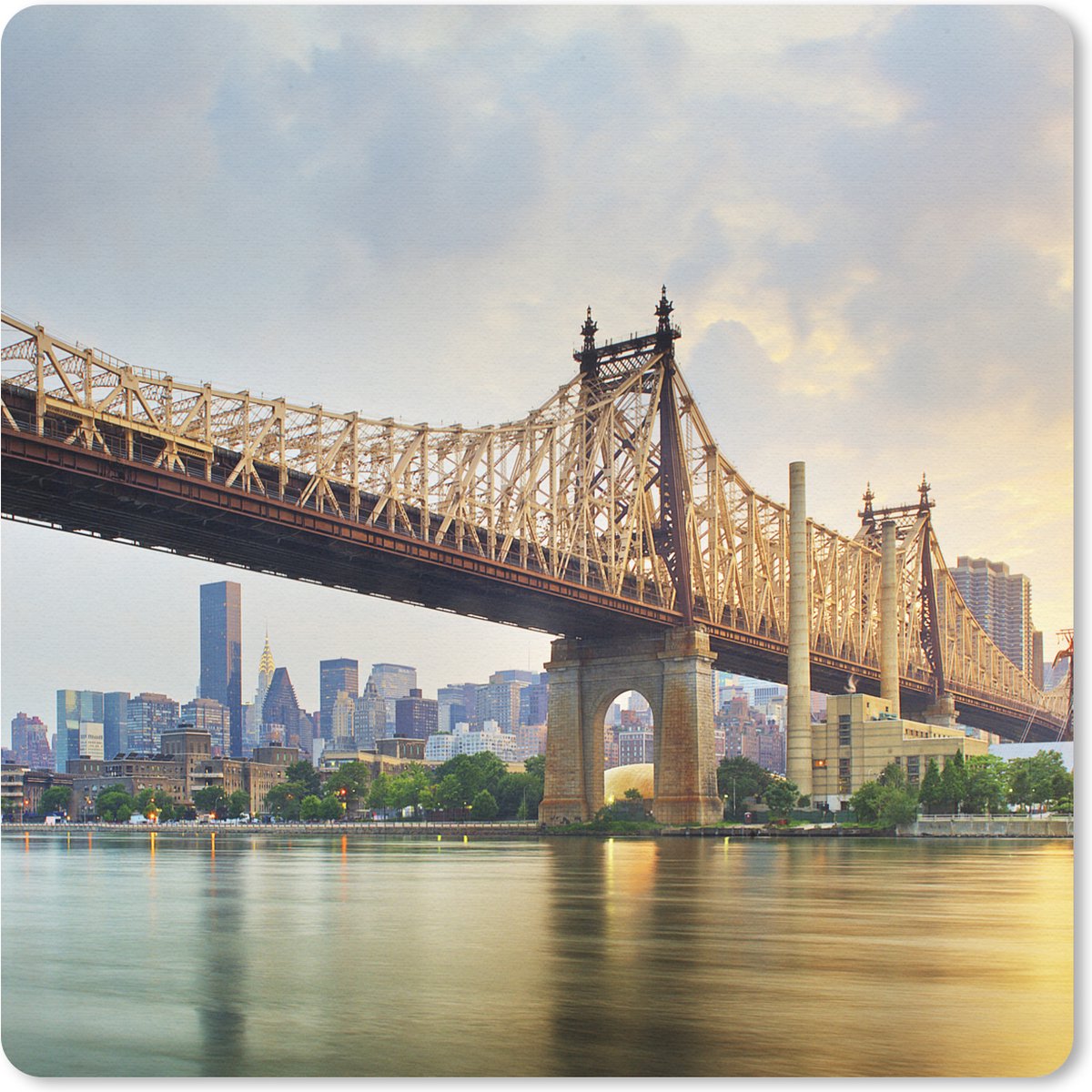 Muismat 30x30 cm - Mousepad New York - Queens - Manhattan - Muismatten