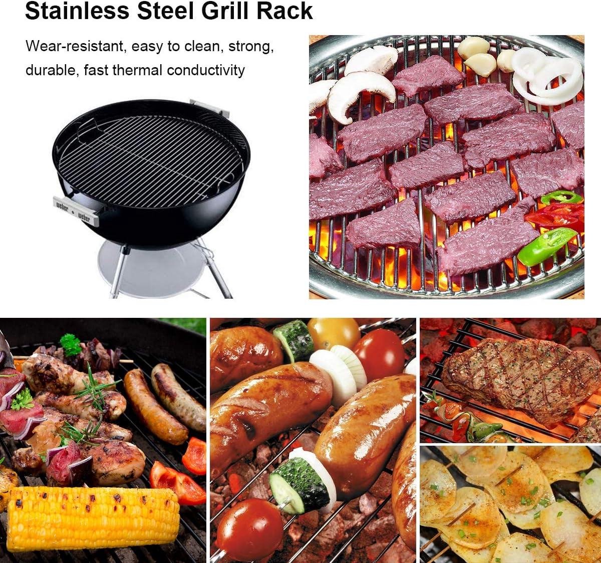 44,5 Cm Roestvrijstalen Bbq-grillrek Kookrooster Voor Houtskoolketelgrills Zoals Weber Char Broil En Keramische Grills Zoals Groot Groot Groen