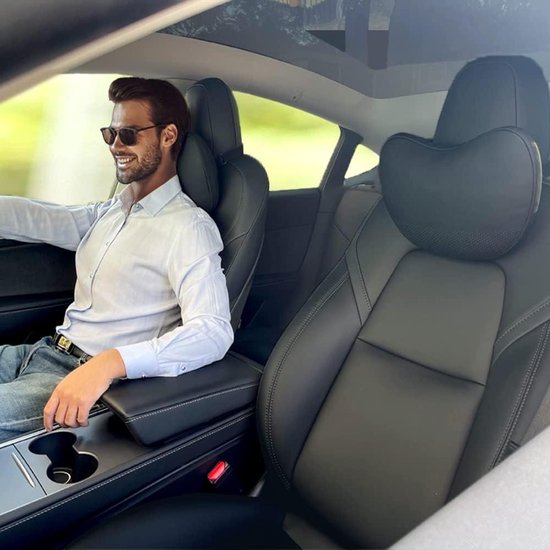stuurhoezen Koolstofvezel Leer D Vorm Auto Stuurhoes Voor Tesla Voor Model X 2013-2021 Voor Model S Voor Model Y 2013-2021 Auto Accessoires Stuurwiel Trim (Kleur : Grijs