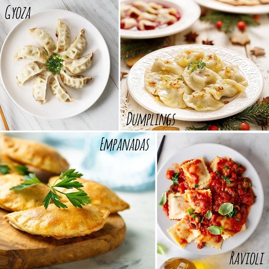 Traditionele Ravioli-stempels 3-delige set met houten handvat - comfortabel en eenvoudig in gebruik - ideaal voor zelfgemaakte pasta — afbeelding 3