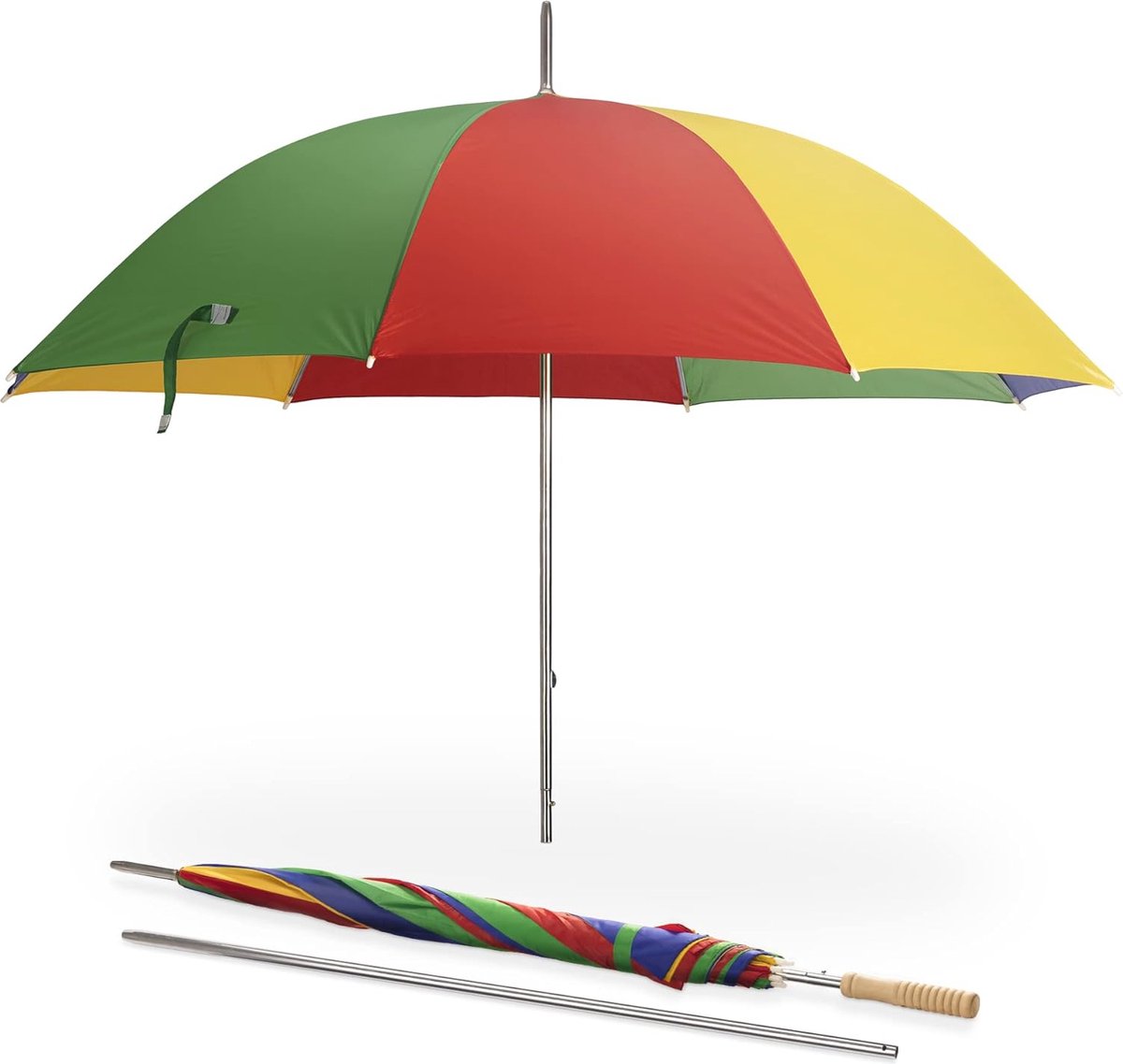 Goedkoopste Buiten Parasol Multikleur - Lichtgewicht Tuin Zonnescherm Tegen Zon en Regen - Handig en Makkelijk te Dragen