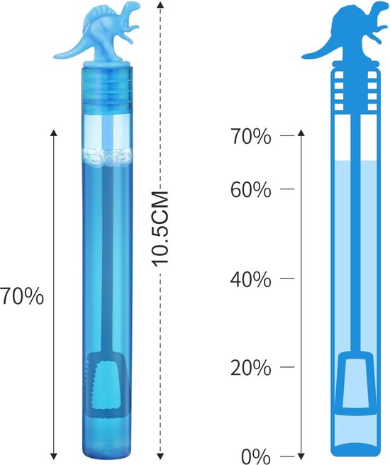 Paquet de 20 bulles de savon colorées sur le thème des dinosaures pour enfants – Perfect pour les anniversaires et les fêtes