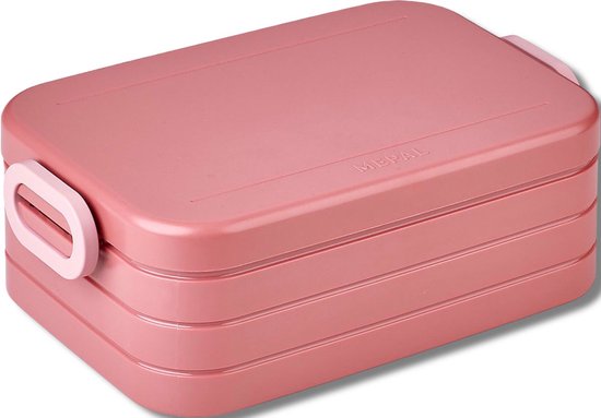 Mepal - Boîte à lunch Take a Break midi - Convient pour 4 sandwichs - Mauve vif - Boîte à lunch pour adultes