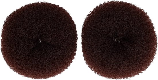 Chignon Donut XL 12 cm, 2 pièces, outil de Tuning marron, grand chignon, fabricant de Volume, 2 pièces