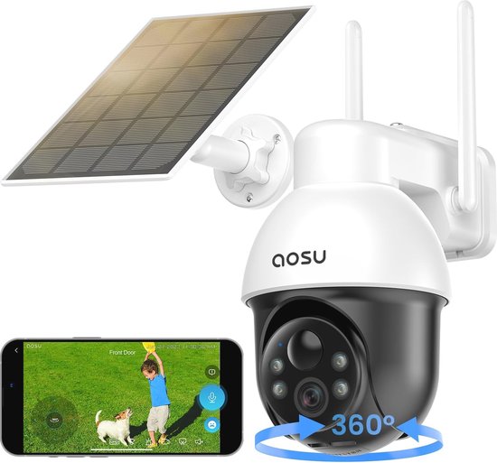 3K Bewakingscamera voor Buiten - Draadloze 5 MP WIFI Met Nachtzicht en Bewegingsmelder