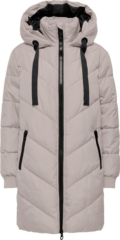 Jacqueline de Yong Jas Jdyskylar Padded Hood Jacket Otw No 15207784 Chateau Gray Dames Maat - XL
