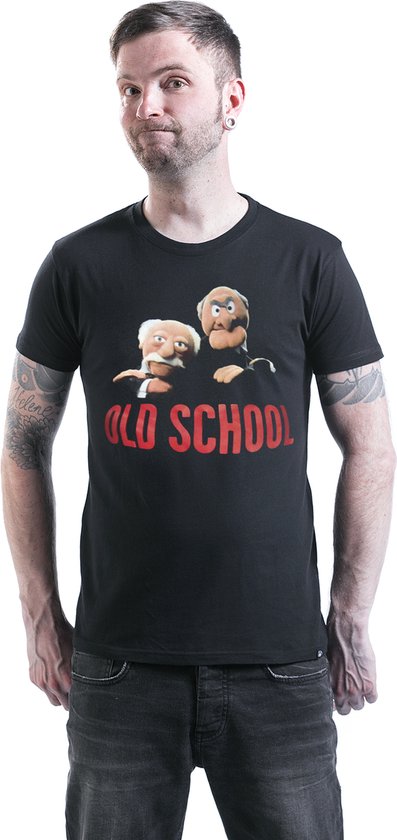 The Muppets Hommes Tshirt -L- Muppets Old École Zwart