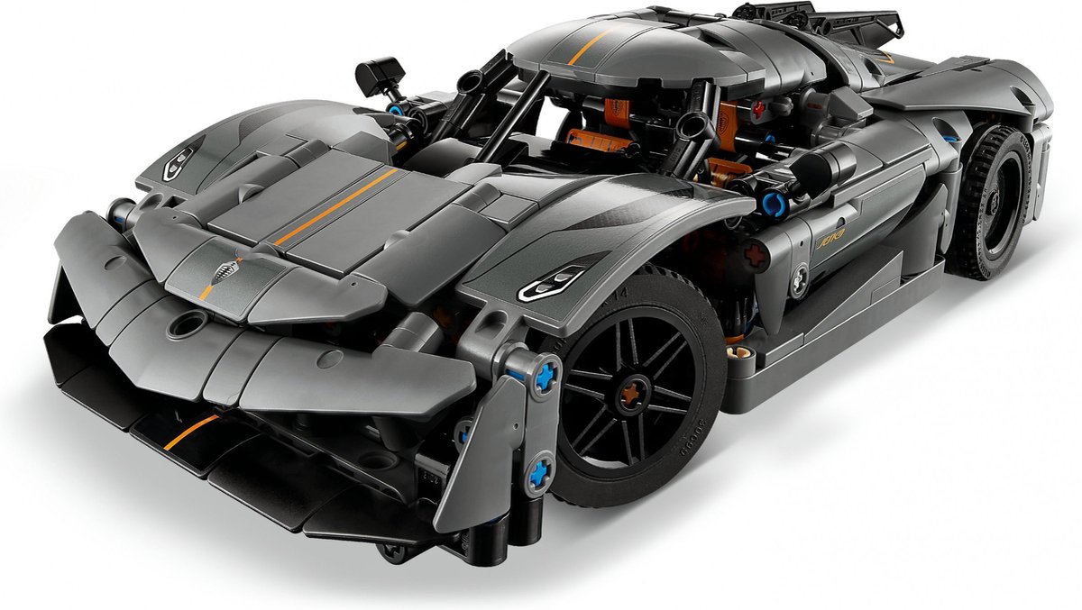 LEGO Technic - Koenigsegg Jesko Absolut grijze hypercar - 42173 — afbeelding 12