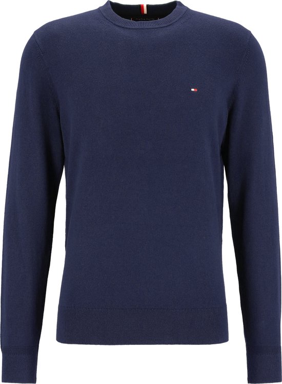 Pulls & Gilets à col rond Tommy Hilfiger Pima Org Ctn Cachemire - Bleu foncé