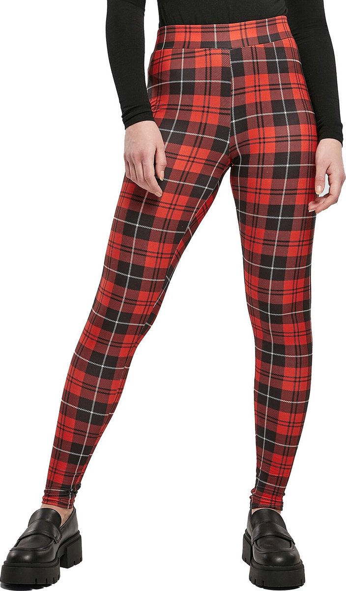 Urban Classics Soft AOP Dames Legging – XL Rood