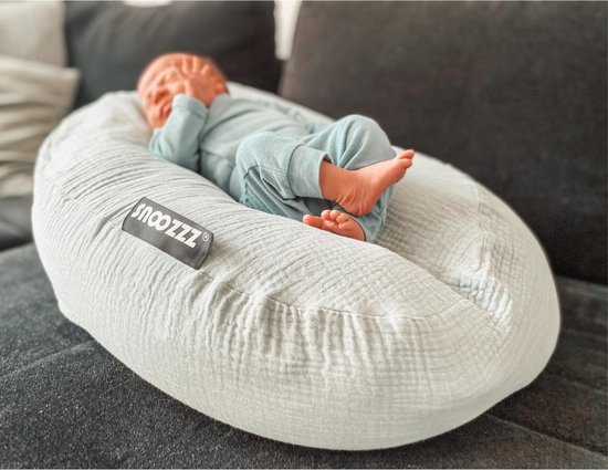 Snoozzz Relaxhoes voor voedingskussen zwangerschapskussen - 100% katoen van zachte Hydrofiel - Flower van SNOO — afbeelding 5