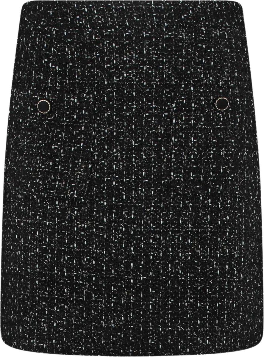 NUKUS Alisa Skirt Lurex Dames - Korte rok - Zwart - Maat S