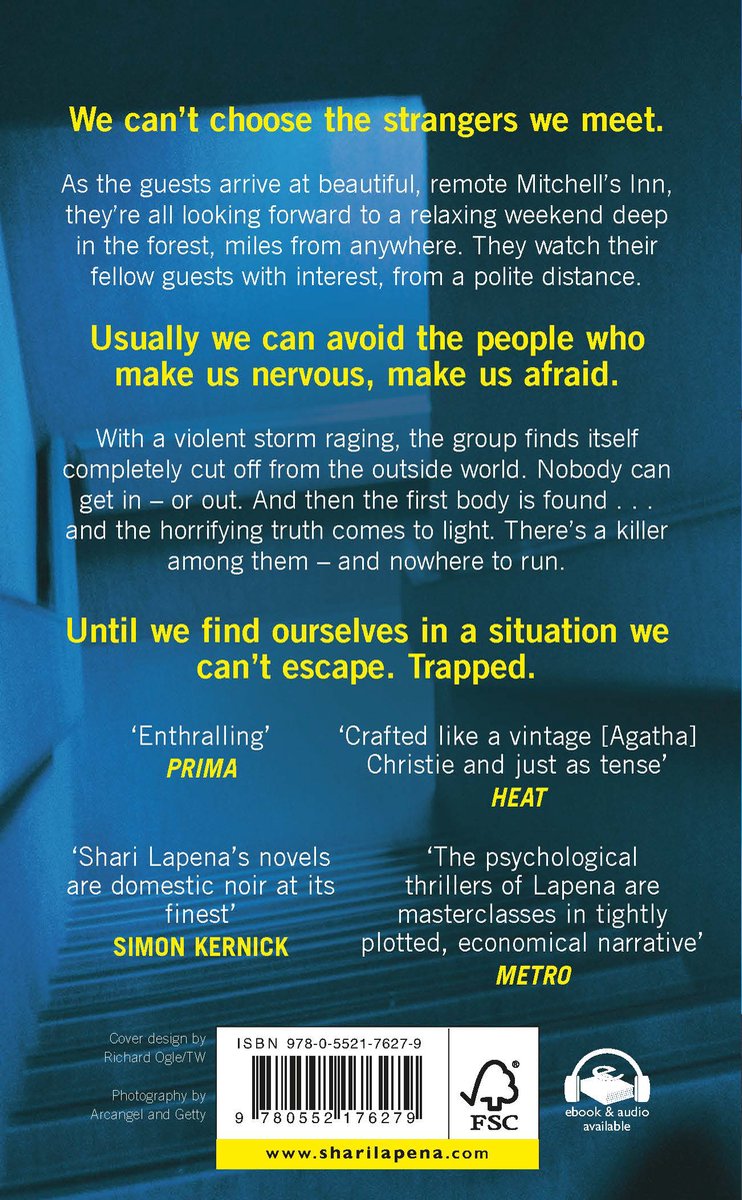 An Unwanted Guest - back cover