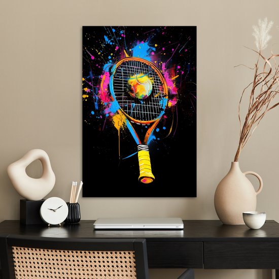 Poster 40x60 cm - Graffiti - Sport - Tennis - Fusée - Ballon - Posters - Décoration murale chambre ado - Décoration chambre ados - Accessoires chambre jeunesse ado