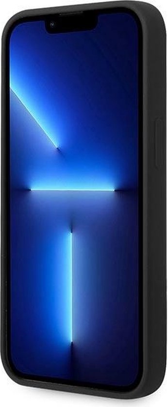 Guess - GUHCP14MSLTGK - iPhone - 14 - Plus - 6.7 - noir/noir - coque rigide - silicone - triangle