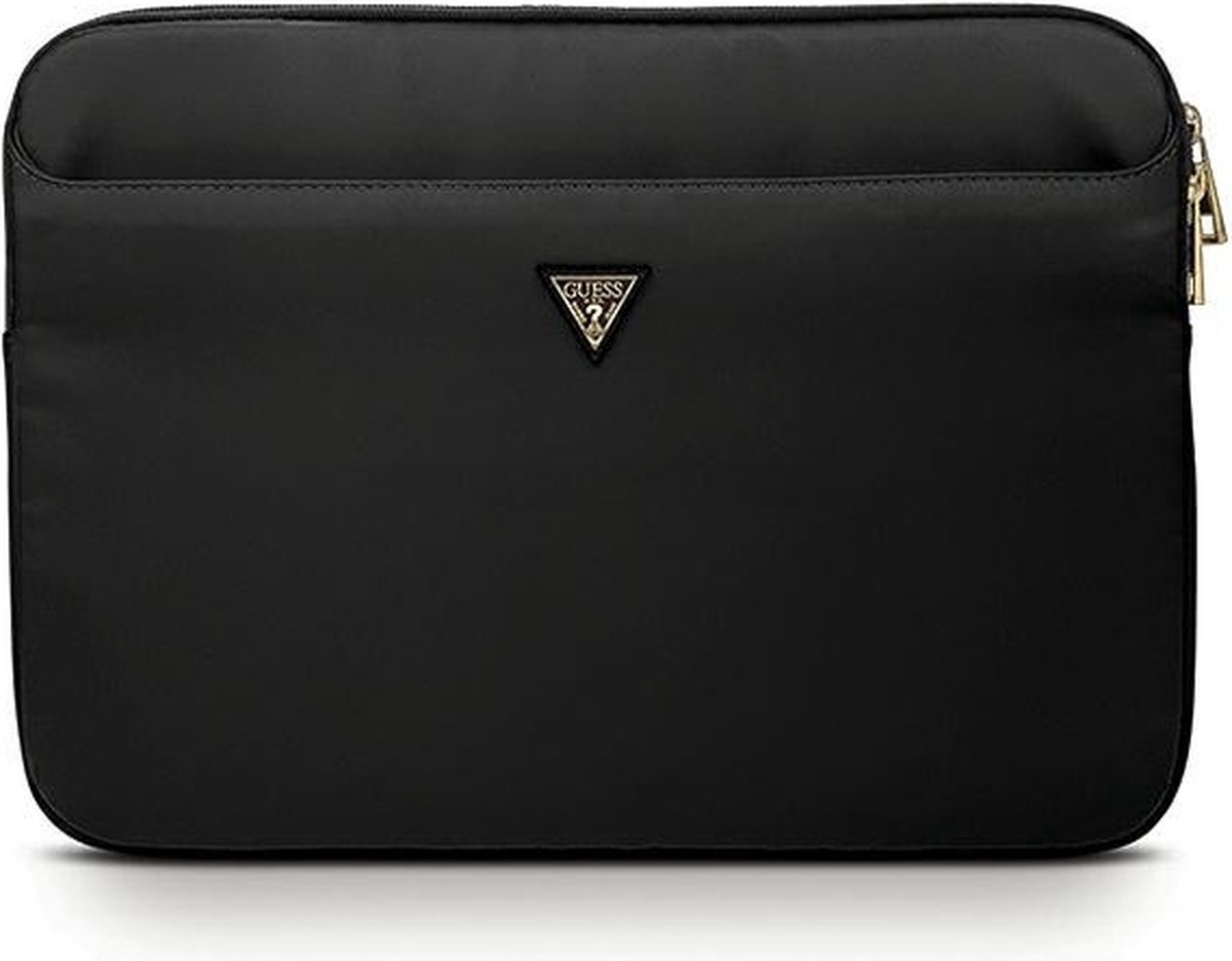 Guess Nylon Triangle Logo Laptop Sleeve - Geschikt voor o.a. Laptops (13") - Zwart