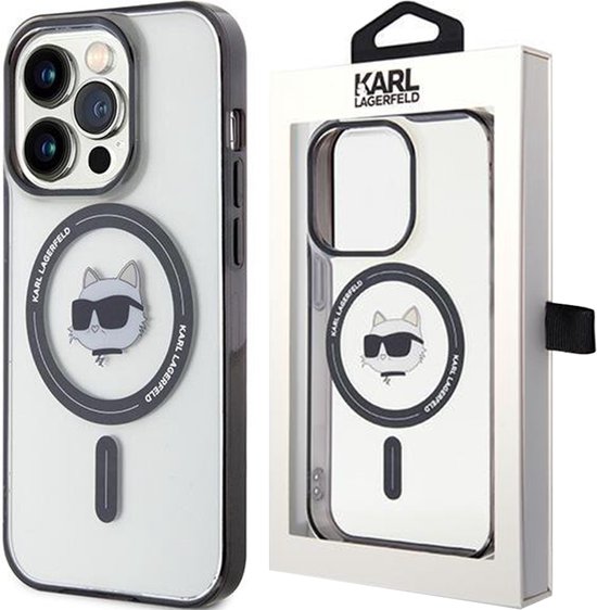Karl Lagerfeld KLHCP15X3DMKRLK Custodia rigida per iPhone 15 Pro Max 6,7 in gomma 3D Multi Logo