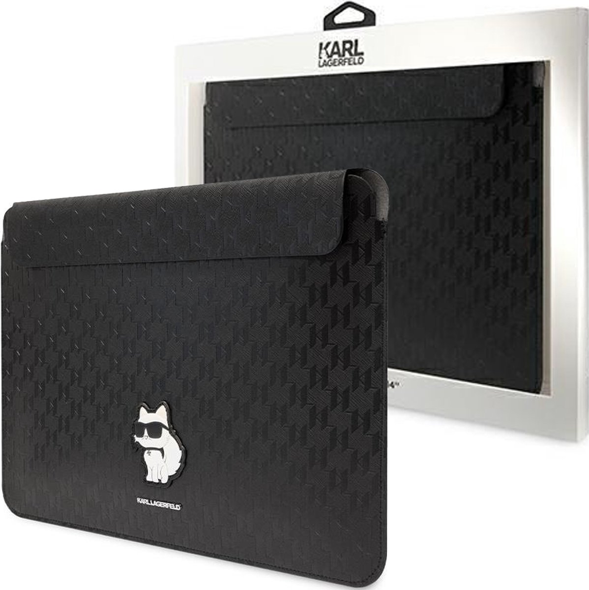 Karl - Lagerfeld - hoes KLCS16SAKHPCK - 16 - koffer - zwart - Saffiano - Monogram - Choupette
