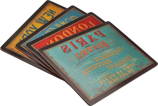 Sets de Napperons Pimpernel Lunchtime - Set de 4 - Groot format - 401 cm x 29 cm