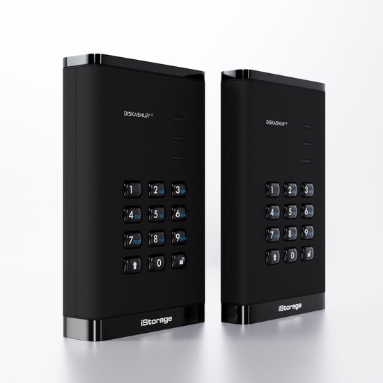 iStorage diskAshur3 HDD - externe harde schijf - 500GB - USB - 256-bit - Zwart van Merkloos — afbeelding 2