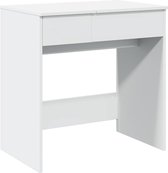 vidaXL - Kaptafel - met - spiegel - 73x46,5x120 - cm - wit