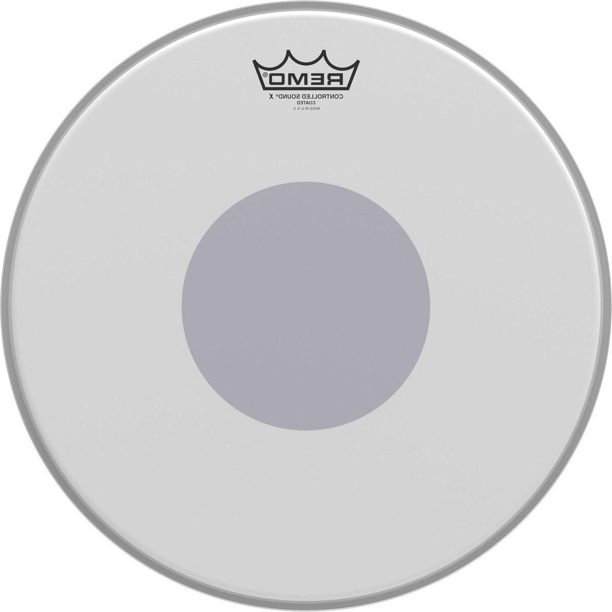 Drumvacht Controlled Sound x wit opgeruwd gecoat 14" - Drumvel met verbeterde controle