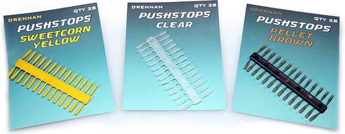 Drennan Pushstops - Stoppers Pellet Brown