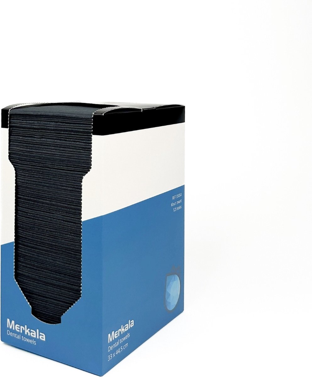 Dental towels patiëntenservetten Zwart 125 stuks