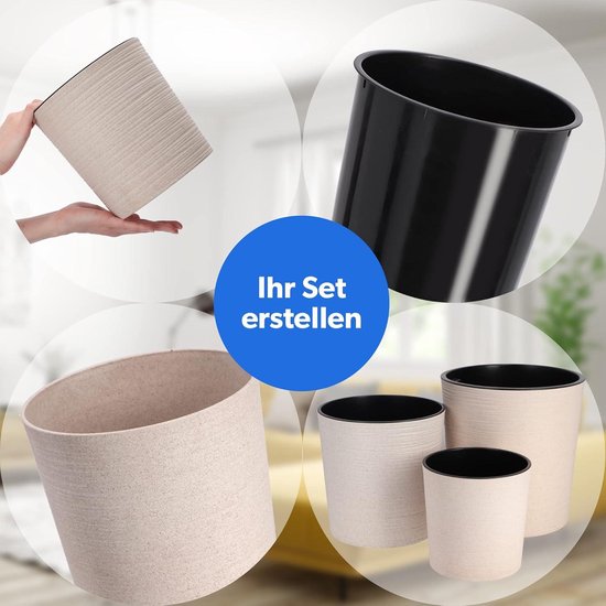 Crème Bloempot met een hoogte van 50 tot 60 cm kopen? Kijk snel