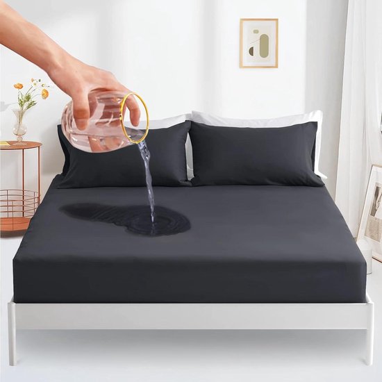 Bedecor -Tencel Waterdichte Matrasbeschermer 200x200cm - ademend en