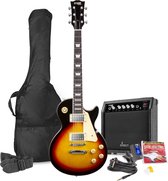 Bol.com Max Gigkit LP Elektrische gitaar - complete set met 40 Watt versterker en accessoires - Sunburst aanbieding
